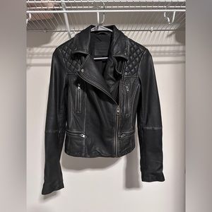 Allsaints - Cargo Leather Biker Jacket
black_grey